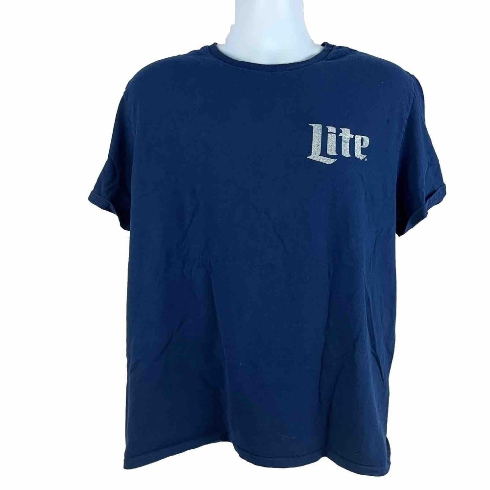 Miller Lite‎ Beer Brewing Double Sided T-Shirt XL Original Pilsner Alcohol